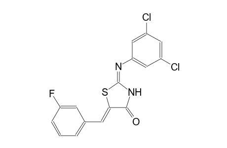 (2E,5Z)-2-[(3,5-dichlorophenyl)imino]-5-(3-fluorobenzylidene)-1,3-thiazolidin-4-one