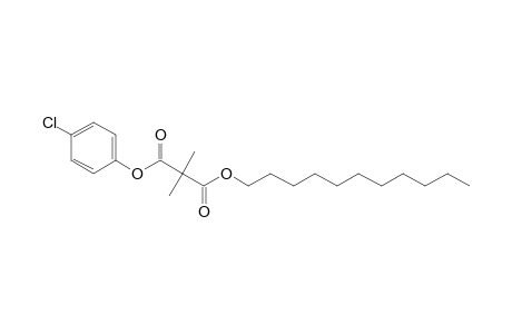 Dimethylmalonic acid, 4-chlorophenyl undecyl ester