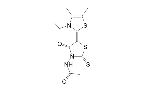 N-[(5E)-5-(3-Ethyl-4,5-dimethyl-1,3-thiazol-2(3H)-ylidene)-4-oxo-2-thioxo-1,3-thiazolidin-3-yl]acetamide
