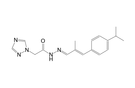 N'-[(E,2E)-3-(4-isopropylphenyl)-2-methyl-2-propenylidene]-2-(1H-1,2,4-triazol-1-yl)acetohydrazide