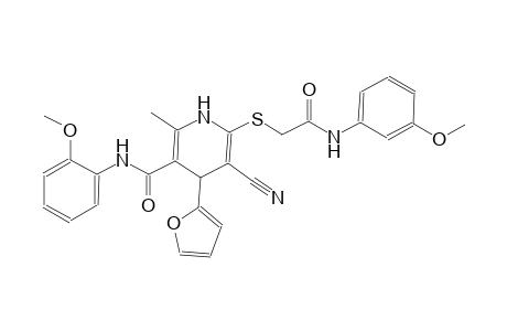 3-pyridinecarboxamide, 5-cyano-4-(2-furanyl)-1,4-dihydro-N-(2-methoxyphenyl)-6-[[2-[(3-methoxyphenyl)amino]-2-oxoethyl]thio]-2-methyl-