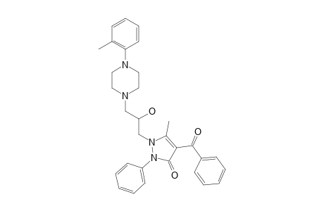 4-BENZOYL-1-[2-HYDROXY-3-(4-ORTHO-TOLYLPIPERAZIN-1-YL)-PROPYL]-5-METHYL-2-PHENYL-1,2-DIHYDRO-PYRAZOL-3-ONE