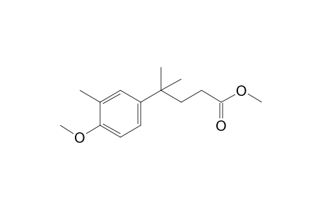 4-(4-methoxy-m-tolyl)-4-methylvaleric acid, methyl ester