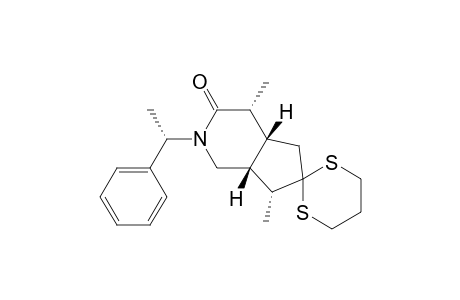 (1R,5R,6R,9R,1'S)-5,9-Dimethyl-3-(1'-phenylethyl)spiro{[3]azabicyclo[4.3.0]nonane-8,2"-[1,3]dithiane}-4-one