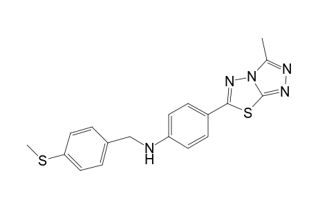 Benzenemethanamine, 4-(methylthio)-N-[4-(3-methyl[1,2,4]triazolo[3,4-b][1,3,4]thiadiazol-6-yl)phenyl]-
