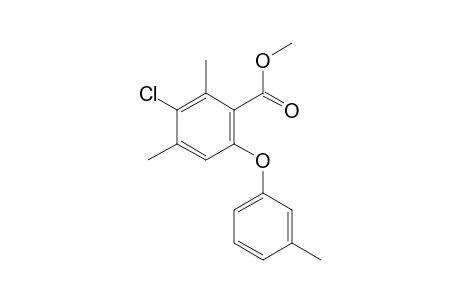 Methyl 3-chloro-2,4-dimethyl-6-(3-tolyloxy)benzoate