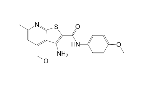 3-Amino-4-(methoxymethyl)-N-(4-methoxyphenyl)-6-methylthieno[2,3-b]pyridine-2-carboxamide