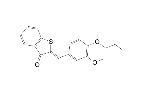 (2Z)-2-(3-methoxy-4-propoxybenzylidene)-1-benzothiophen-3(2H)-one