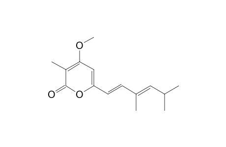 6-[(1E,3E)-3,5-dimethylhexa-1,3-dienyl]-4-methoxy-3-methylpyran-2-one
