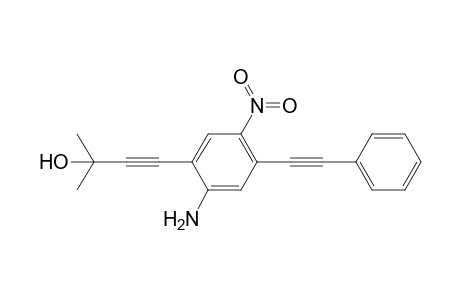 4-[2-amino-5-nitro-4-(2-phenylethynyl)phenyl]-2-methyl-3-butyn-2-ol