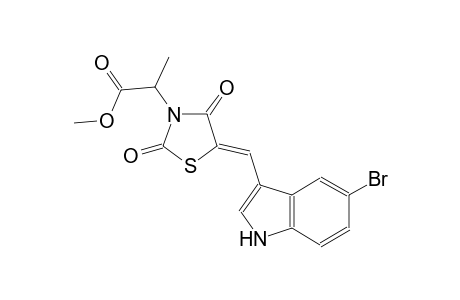 methyl 2-{(5Z)-5-[(5-bromo-1H-indol-3-yl)methylene]-2,4-dioxo-1,3-thiazolidin-3-yl}propanoate