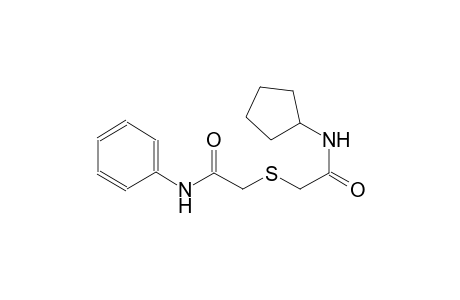 2-Cyclopentylcarbamoylmethylsulfanyl-N-phenyl-acetamide