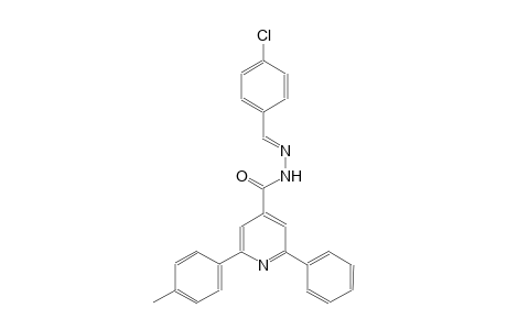 N'-[(E)-(4-chlorophenyl)methylidene]-2-(4-methylphenyl)-6-phenylisonicotinohydrazide