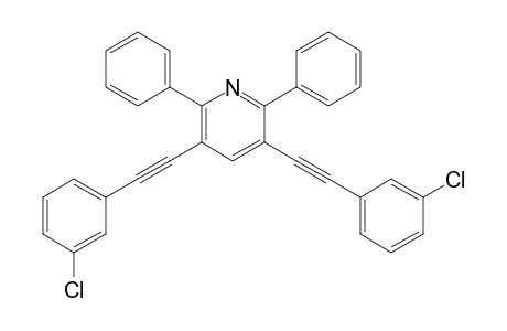 3,5-Bis((3-chlorophenyl)ethynyl)-2,6-diphenylpyridine