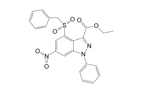 4-Benzylsulfonyl-6-nitro-1-phenyl-indazole-3-carboxylic acid ethyl ester