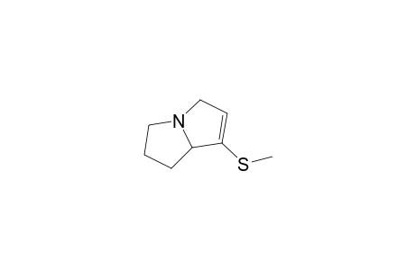 1H-Pyrrolizine, 2,3,5,7a-tetrahydro-7-(methylthio)-, (.+-.)-