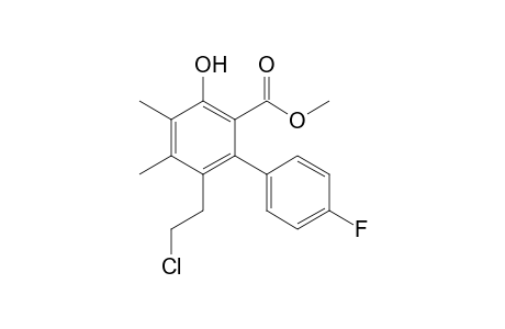 Methyl 6-(2-chloroethyl)-4'-fluoro-3-hydroxy-4,5-dimethylbiphenyl-2-carboxylate