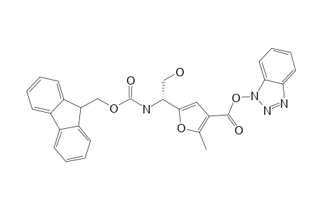 BENZOTRIAZOL-1-YL-5-[(R)-1-(9-FLUORENYLMETHOXYCARBONYL)-AMINO-2-HYDROXYETHYL]-2-METHYLFURAN-3-CARBOXYLATE