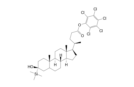 3.alpha.-(trimethylsilyl)lithocholic acid-pentachlorophenyl ester