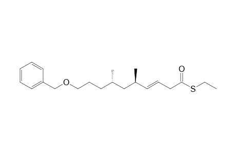 (5R,7S,E)-S-Ethyl 10-(benzyloxy)-5,7-dimethyldec-3-enethioate