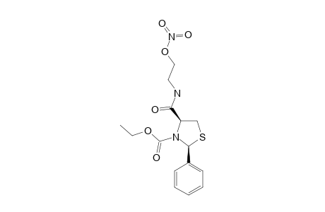 (2R,4R)-2-PHENYL-3-(CARBETHOXY)-THIAZOLIDINE-4-[N-(2-NITROOXYETHYL)]-CARBOXAMIDE