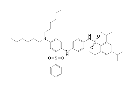 Benzenesulfonamide, N-[4-[[4-(dihexylamino)-2-(phenylsulfonyl)phenyl]amino]phenyl]-2,4,6-tris(1-methylethyl)-