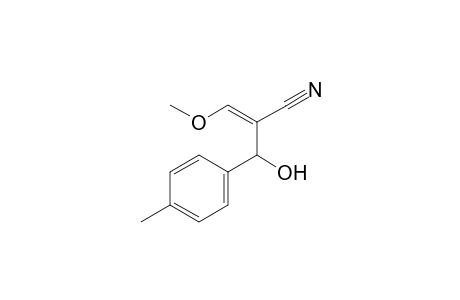 (Z)-2-(Hydroxy(p-tolyl)methyl)-3-methoxyacrylonitrile
