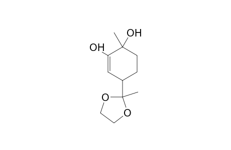 1,3-Dioxolane, 2-(3,4-dihydroxy-4-methyl-2-cyclohexen-1-yl)-2-methyl-