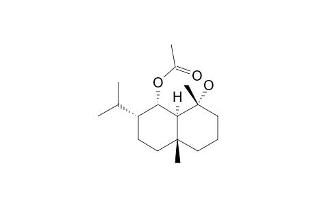 acetic acid [(1S,2R,4aR,8R,8aS)-8-hydroxy-2-isopropyl-4a,8-dimethyl-decalin-1-yl] ester