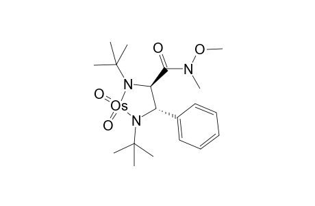 trans-1,3-Bis(tert-butyl)-2,2-dioxo-4-phenyl-5-(N-methoxy-N-methylaminocarbonyl)-2-osama(VI)imidazolidine
