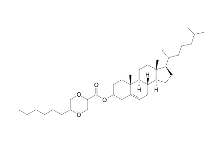 Cholesteryl 5-hexyl-2,4-dioxane-2-carboxylate