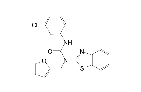 N-(1,3-benzothiazol-2-yl)-N'-(3-chlorophenyl)-N-(2-furylmethyl)urea