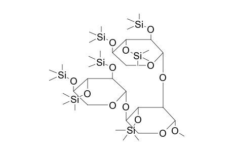 METHYL 2,4-O-BIS(2',3',4'-TRI-O-TRIMETHYLSILYL-BETA-D-XYLOPYRANOSYL)-3-O-TRIMETHYLSILYL-BETA-D-XYLOPYRANOSIDE