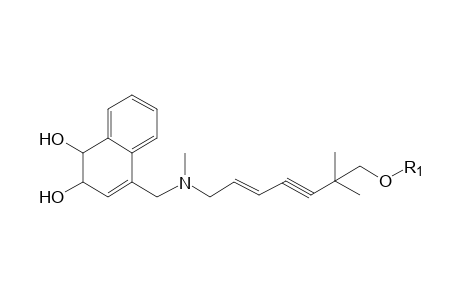 Terbinafine-M (dihydrodiol-HO-glucuronide) isomer 2 MS2