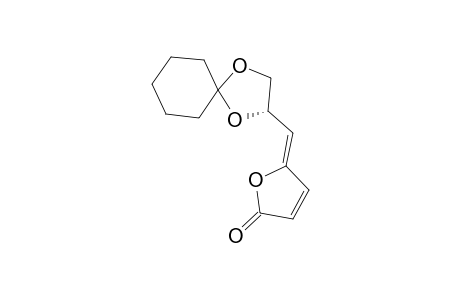 (S)-(Z)-5-(2,3-O-Cyclohexylidene-2,3-dihydroxypropylidene)-2(5H)-furanone