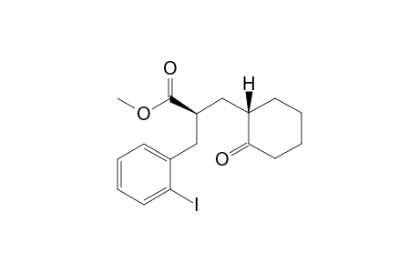 Methyl (2SR)-2-(2-Iodobenzyl)-3-[(1SR)-2-oxocyclohexyl]propanoate