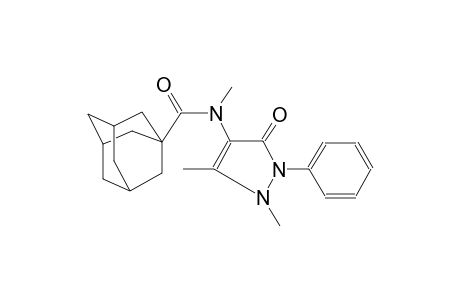 Adamantane-1-carboxamide, N-methyl-N-(2,3-dimethyl-5-oxo-1-phenyl-3-pyrazolin-4-yl)-