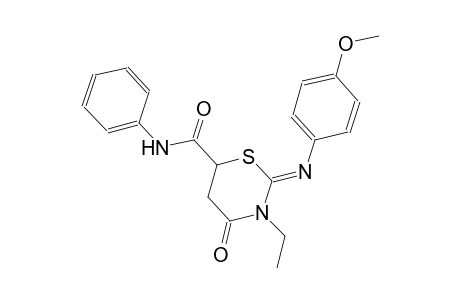2H-1,3-thiazine-6-carboxamide, 3-ethyltetrahydro-2-[(4-methoxyphenyl)imino]-4-oxo-N-phenyl-, (2Z)-