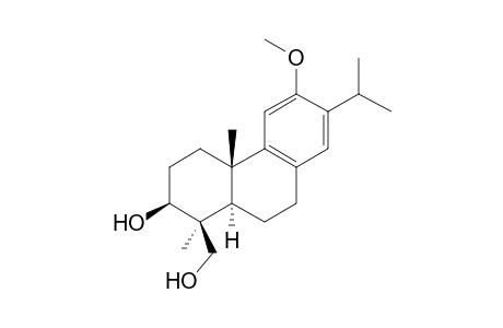 12-Methoxyabieta-8,11,13-triene-3.beta.,19-diol