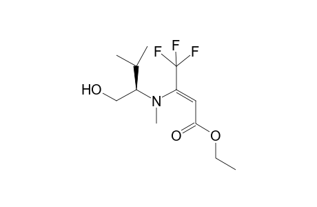 Ethyl 4,4,4-trifluoro-3-[((R)-1'-<hydroxymethyl>-2'-methylpropyl)methylamino]-but-2-enoate