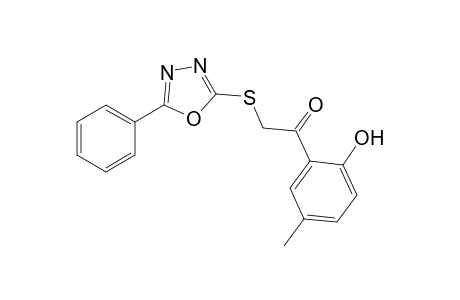 1-(2-Hydroxy-5-methylphenyl)-2-[(5-phenyl-1,3,4-oxadiazol-2-yl)sulfanyl]ethanone