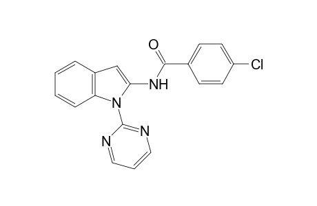 4-Chloro-N-[1-(pyrimidin-2-yl)-1H-indol-2-yl]benzamide