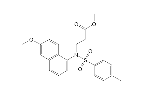 N-(6-methoxy-1-naphthyl)-N-(p-tolylsulfonyl)-beta-alanine, methyl ester