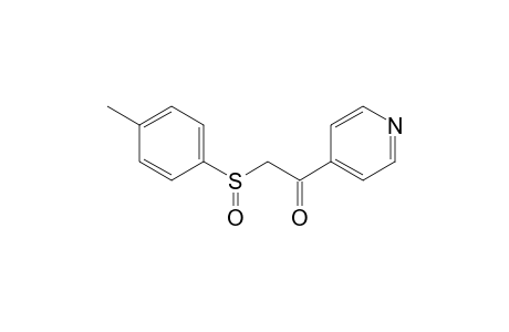 2-[(4-methylphenyl)sulfinyl]-1-(4-pyridyl)ethanone