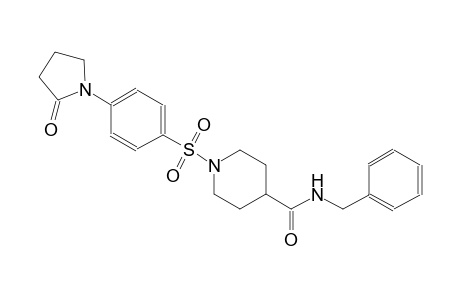 N-benzyl-1-{[4-(2-oxo-1-pyrrolidinyl)phenyl]sulfonyl}-4-piperidinecarboxamide