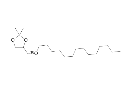 Tetradecyl-o18-oxymethyl-2,2-dimethyl-1,3-dioxolane
