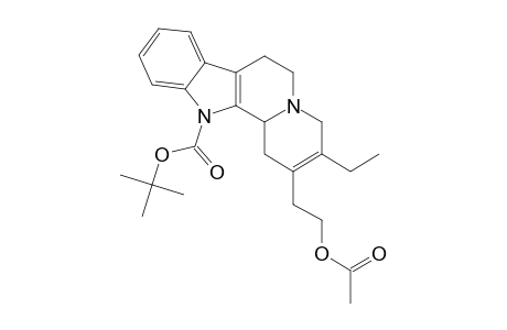 2-(2-acetoxyethyl)-3-ethyl-4,6,7,12b-tetrahydro-1H-pyrido[2,1-a]$b-carboline-12-carboxylic acid tert-butyl ester