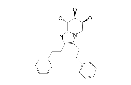 (6S,7S,8S)-2,3-BIS-(2-PHENYLETHYL)-5,6,7,8-TETRAHYDROIMIDAZO-[1,2-A]-PYRIDINE-6,7,8-TRIOL