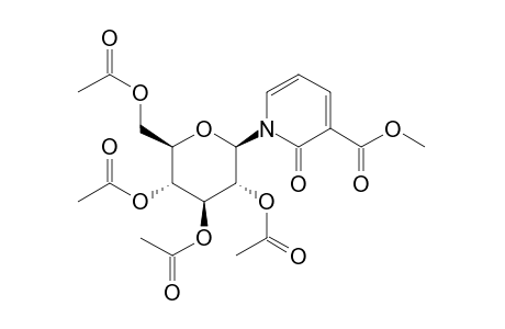 1,2-dihydro-1-beta-D-glucopyranosyl-2-oxonicotinic acid, methyl ester, tetraacetate