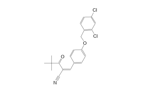 (2Z)-3-{4-[(2,4-dichlorobenzyl)oxy]phenyl}-2-(2,2-dimethylpropanoyl)-2-propenenitrile